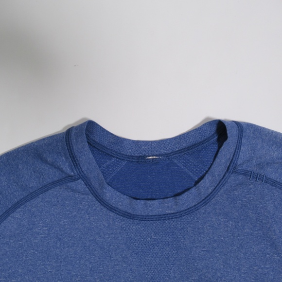 Lululemon Men's Metal Vent Tech Long Sleeve Heathered Harbor Blue Size XL - Picture 6 of 12